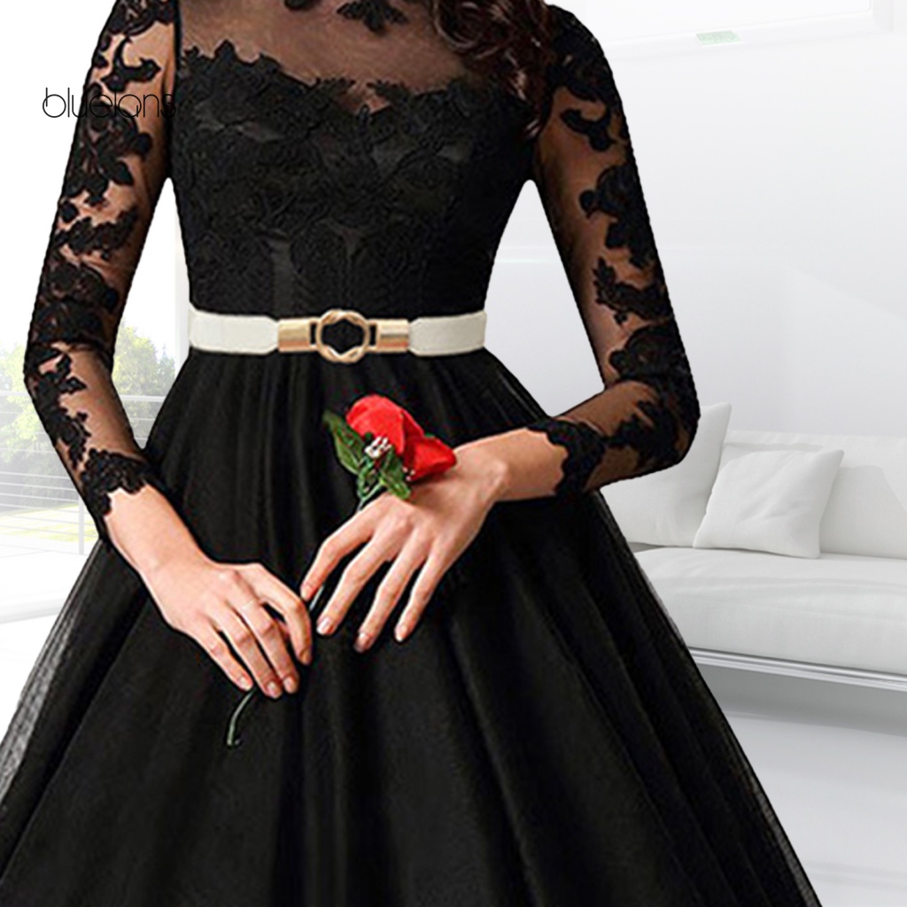 Thắt Lưng Co Giãn Khóa Hợp Kim Dễ Phối Đồ Thời Trang