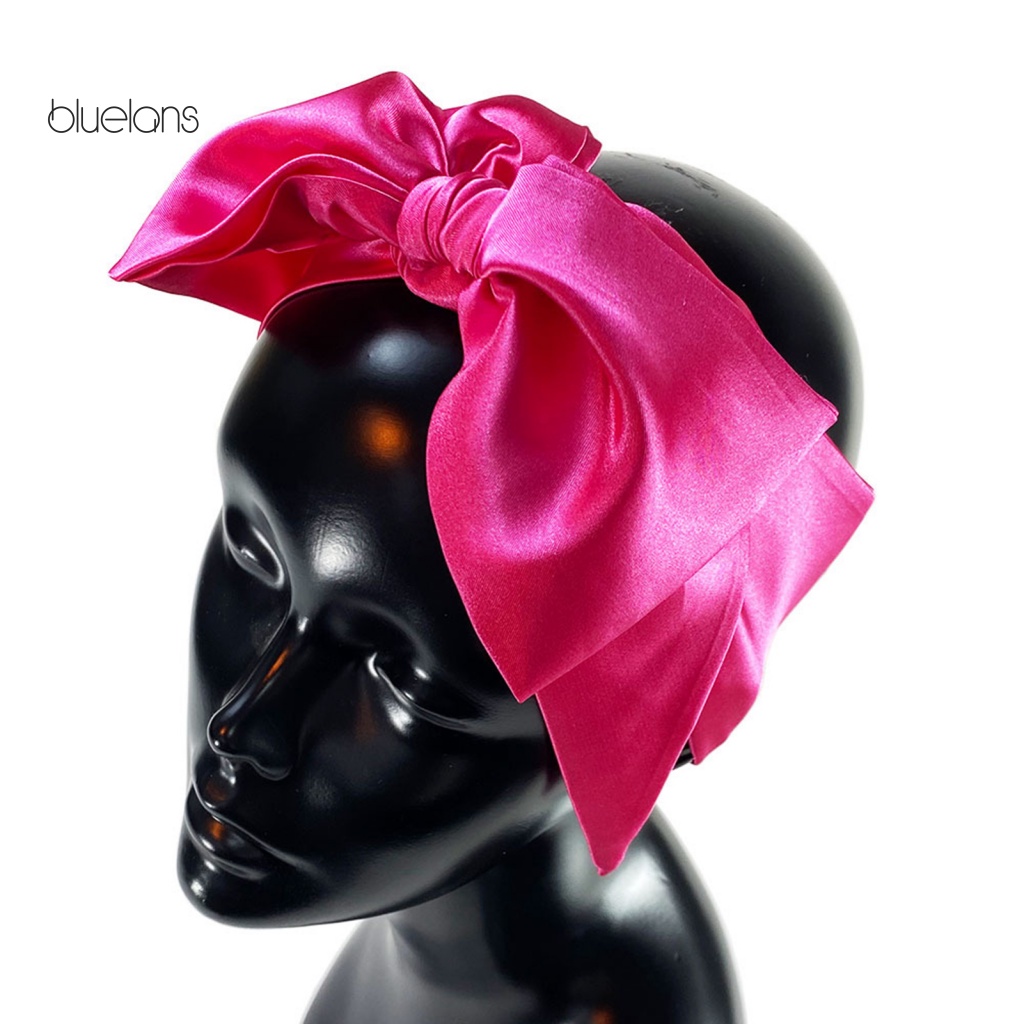 Bluelans Khăn Quàng Cổ Satin Trơn Màu Kết Cấu Mịn Quyến Rũ Dành Cho Nữ Dự Tiệc