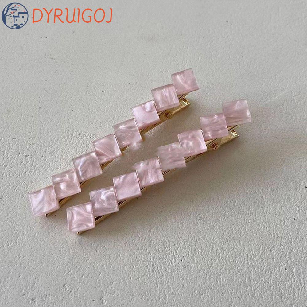 DYRUIDOJ Kẹp Tóc Hình Vuông Nhỏ Phong Cách Retro Sáng Tạo Cho Nữ