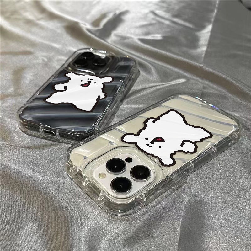 Ốp Điện Thoại Mềm Trong Suốt Họa Tiết Chú Cún Dễ Thương Cho Iphone 14Promax 1312 / 11 7 / 8plus xr / sins 1