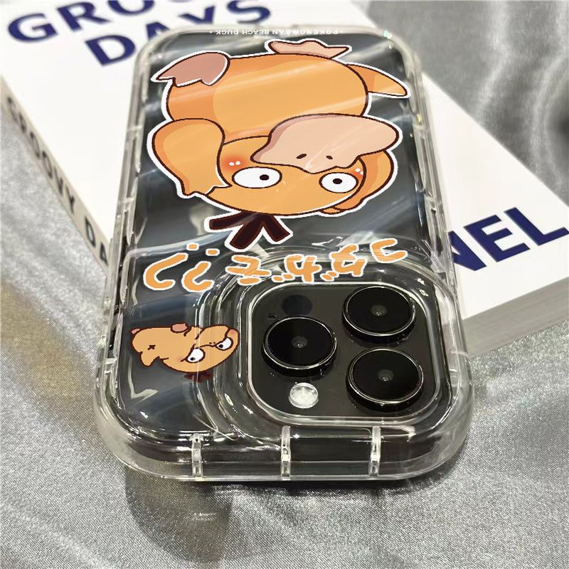 Ốp Điện Thoại Mềm Trong Suốt Họa Tiết Chú Vịt Vàng Dễ Thương Cho Iphone 14Promax 1312 / 11 7 / 8plus xr /ins 2W4I
