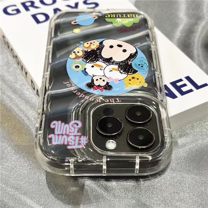 Ốp điện thoại di động Mickey Window iPhone14promax Ốp mềm 1312/11 Apple đáng yêu 7/8plus trong suốt xr/Ins QC5H