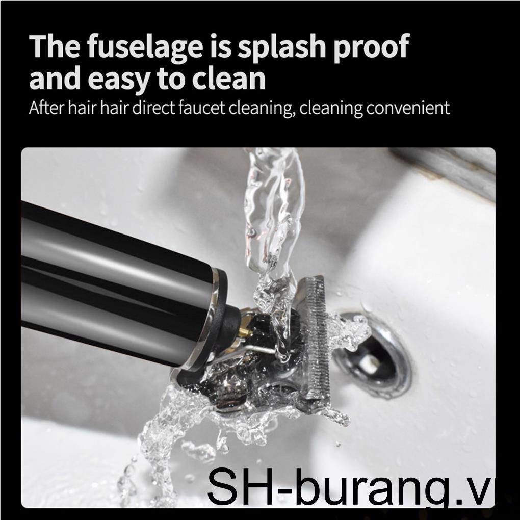 Tông Đơ Điện Cắt Tóc Chuyên Nghiệp Với Màn Hình LCD Kỹ Thuật Số Sạc USB