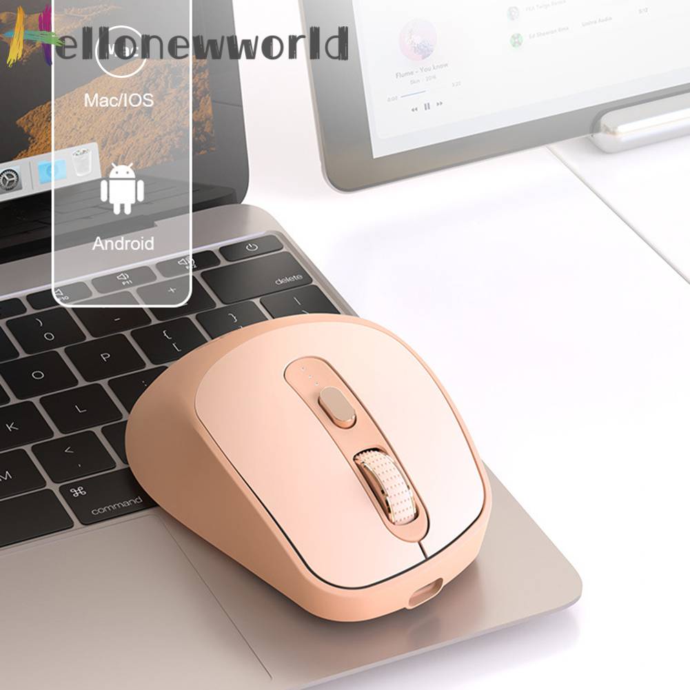 Chuột Không Dây Mini 2.4Ghz 6 Phím 4000dpi Sạc USB Type-C 500mAh