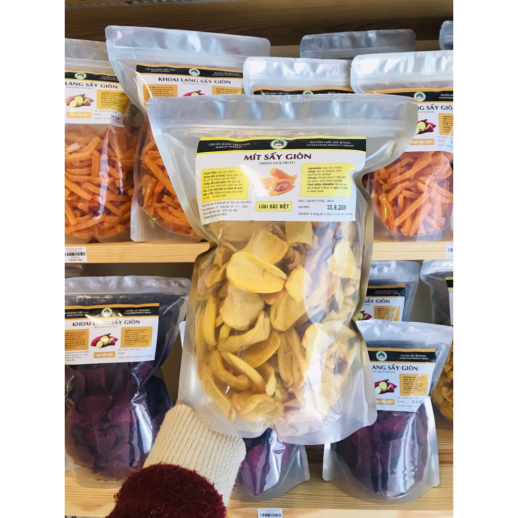 500gr Mít sấy giòn nguyên chất  - Đặc sản Đà Lạt