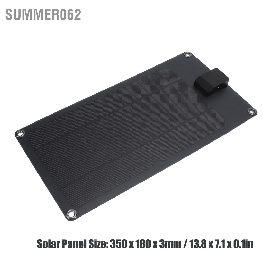 Summer062 Bộ sạc năng lượng mặt trời USB 8W 5V Pin di động Tấm cho điện thoại