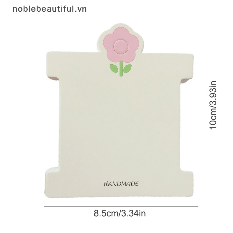 Bộ 50 Thẻ Giấy Hình Hoa Hồng Trưng Bày Kẹp Tóc DIY
