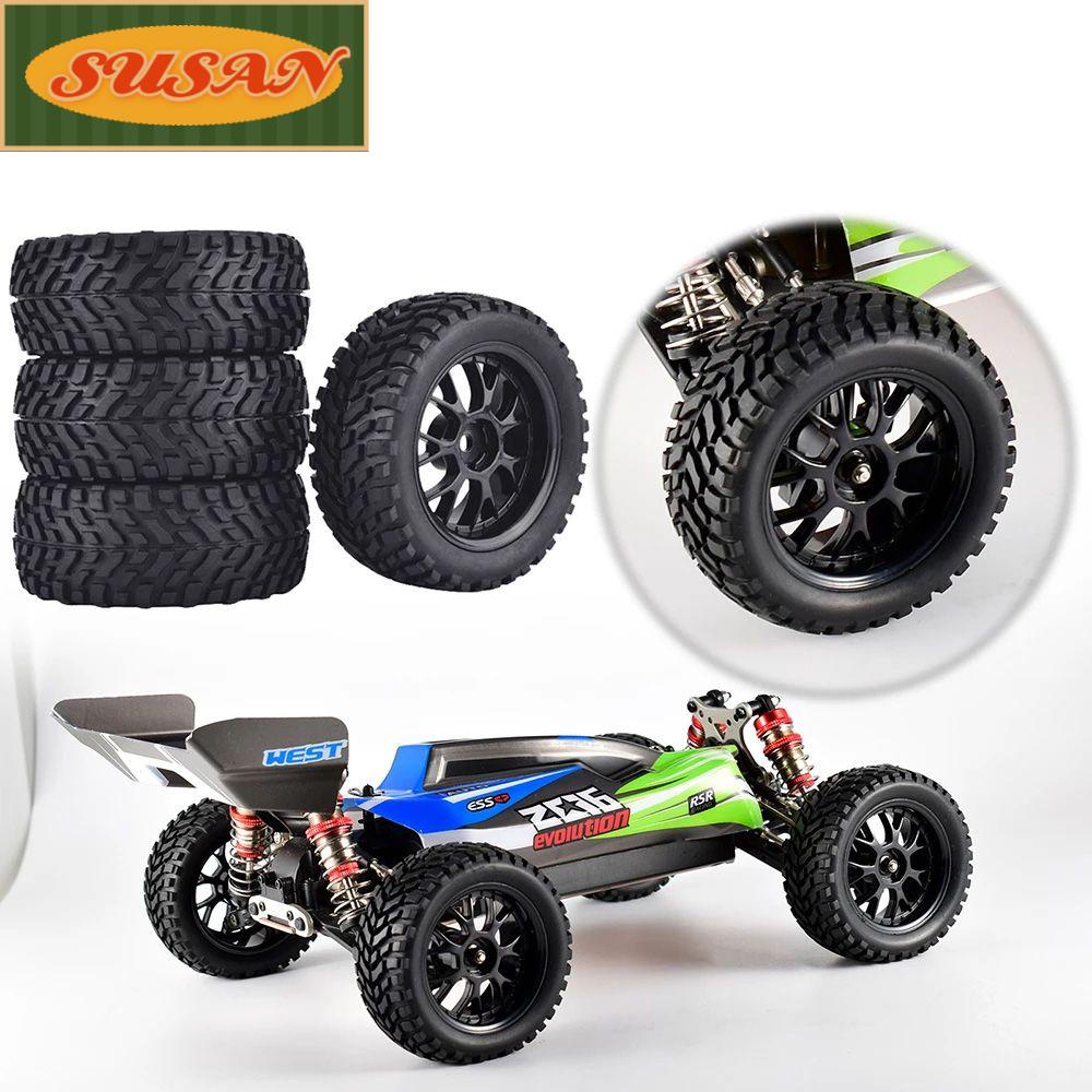 SUSANS Hàng Mới Về Bộ 2 / 4 Bánh Xe Cao Su 75mm Dành Cho Mô Hình Xe RC MN99S MN90 MN86