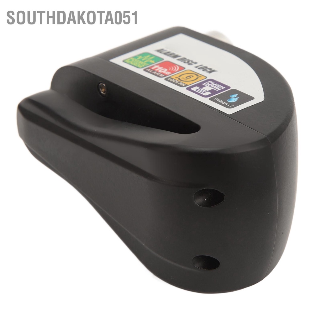 Southdakota051 Khóa Phanh Đĩa Xe Máy 110db Bằng Thép Không Gỉ Chống Thấm Nước Cho Đạp Tay Ga
