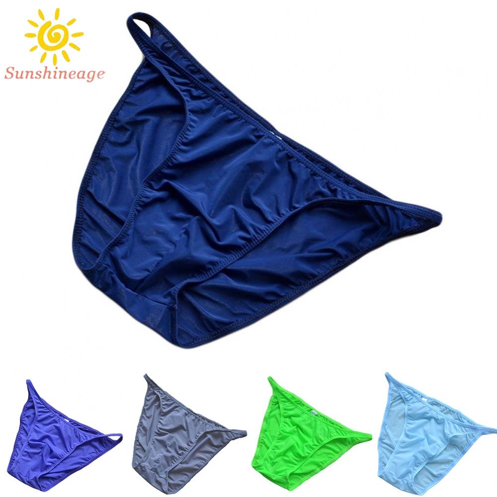 Quần Lót Lụa Lạnh Lưng Thấp Thoải Mái Cho Nam Giới