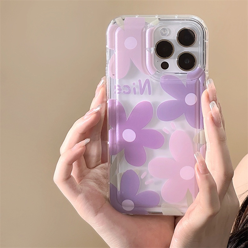Ốp Điện Thoại Túi Khí Chống Sốc Hình Hoa Cho iphone15 / 14promax / 13 / 12 / 11 / XR / XS / X / XSMAX / 6PLUS / 6SPLUS / 7 / 8PLUS