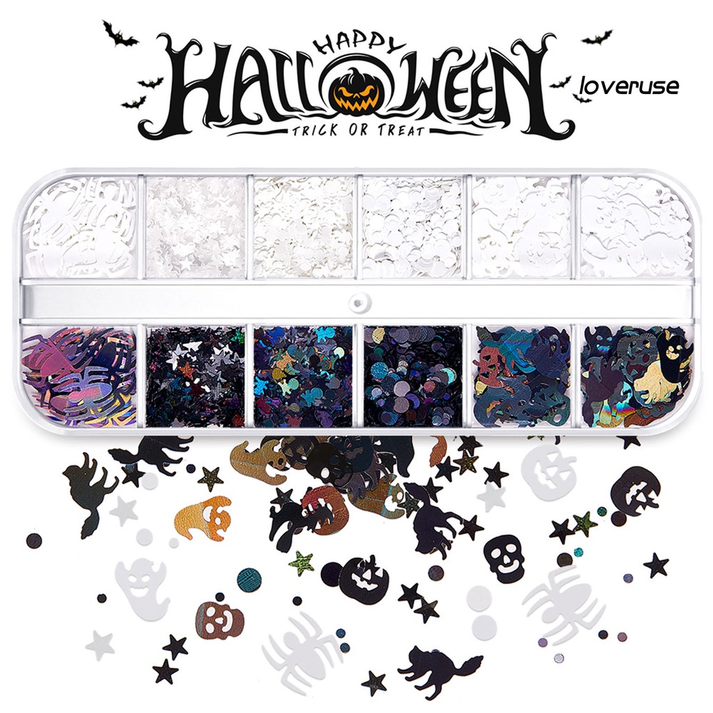 1 Hộp Kim Tuyến Siêu Mỏng Màu Sắc Sống Động Dễ Sử Dụng Trang Trí Móng Tay DIY