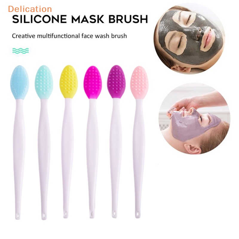 Set 10 Bàn Chải Silicone Tẩy Tế Bào Chết Làm Sạch Sâu Lỗ Chân Lông Chăm Sóc Da
