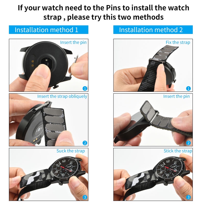 Dây Đeo Nylon 22mm Cho Đồng Hồ Thông Minh Garmin Instinct 2 / 2 Camo / 2 dezl / 2