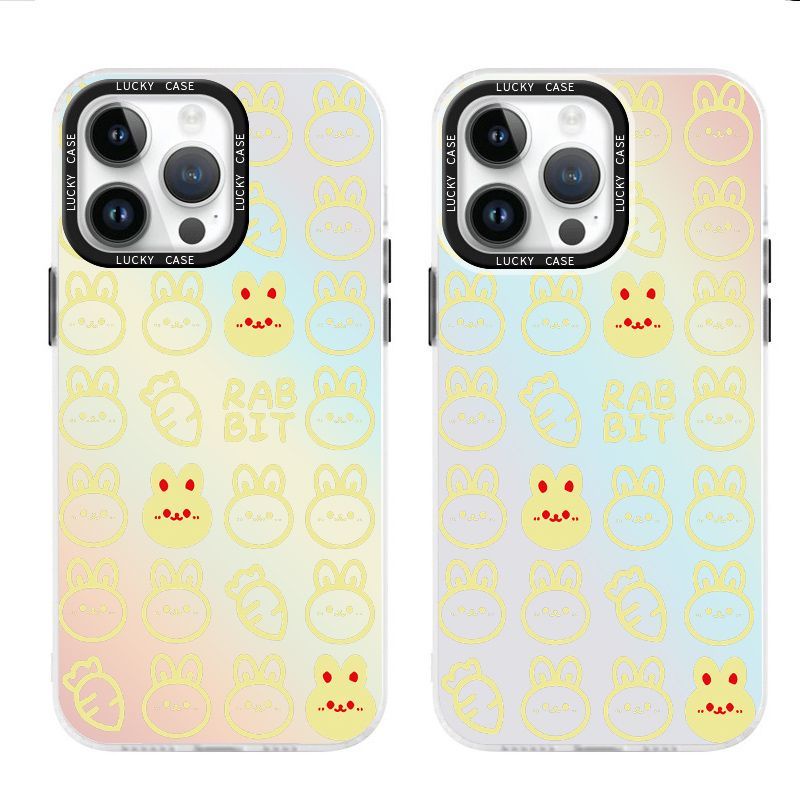 Ốp Điện Thoại Imd In Hình Thỏ Màu Laser 1314 Vitality Cho Iphonexr12678Plus