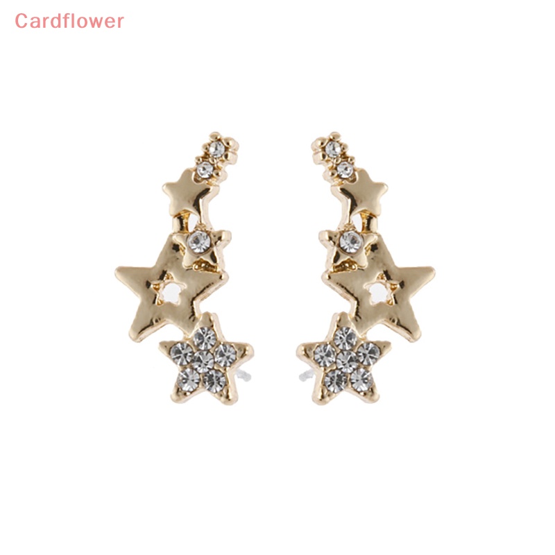 1 Đôi Bông Tai Ngôi Sao Đính Đá Thời Trang Mới