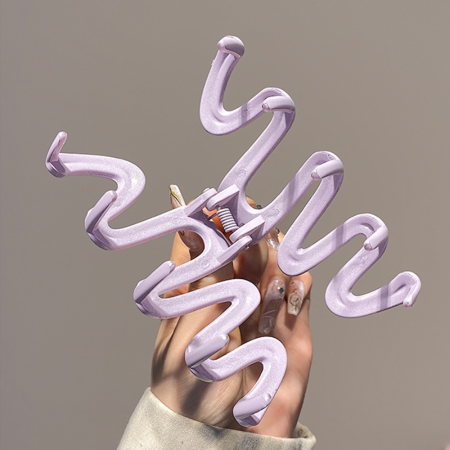 Kẹp Tóc Đuôi Ngựa Bằng Nhựa Nhiều Màu Phong Cách Hàn Quốc