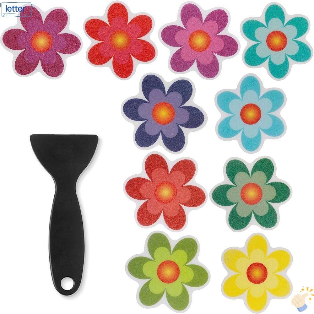 Bộ 10 Miếng Dán Chống Trượt Chống Thấm Nước Cho Bồn Tắm 3.99 * 3.93 inch