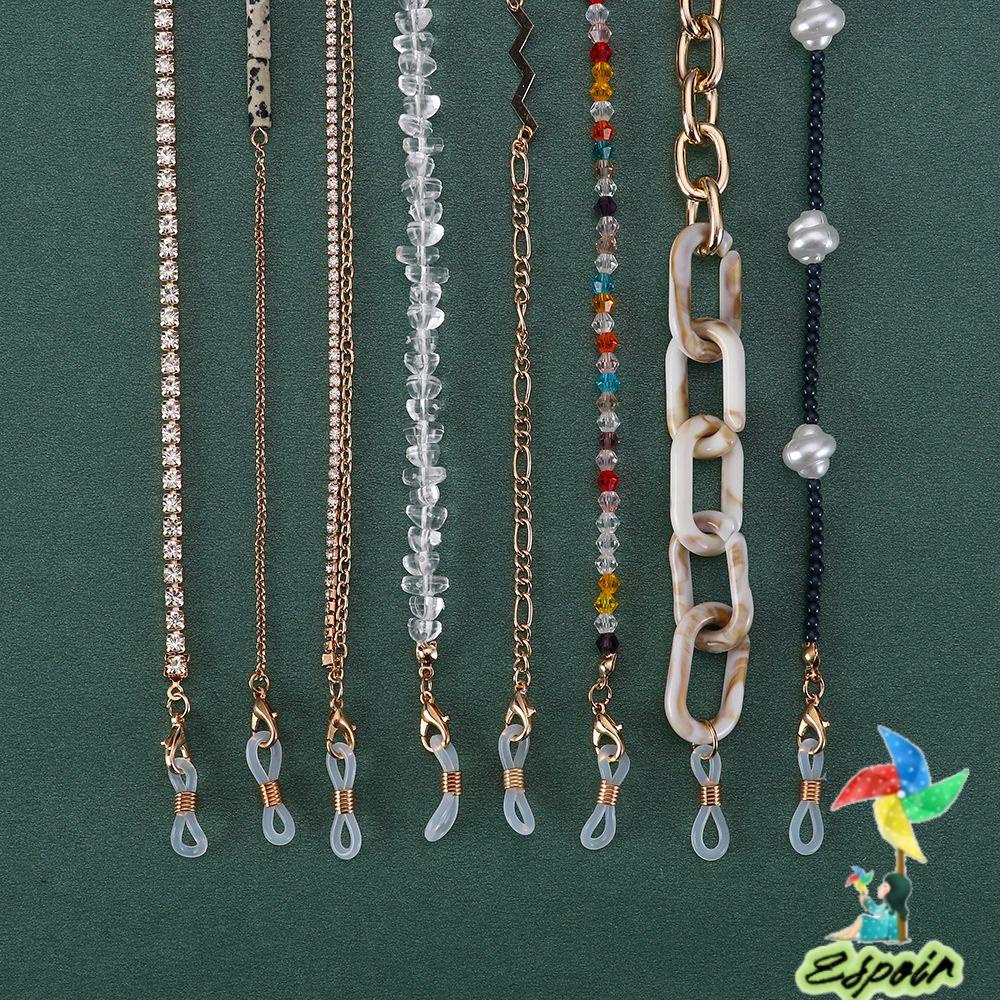 ESPO Dây Xích Kim Loại Giữ Mắt Kính Chống Trượt Giá Đỡ