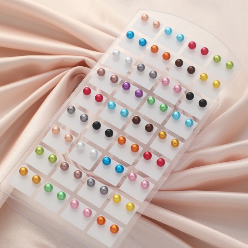 Set 36 Cặp Bông Tai Ngọc Trai Giả Thời Trang Nữ