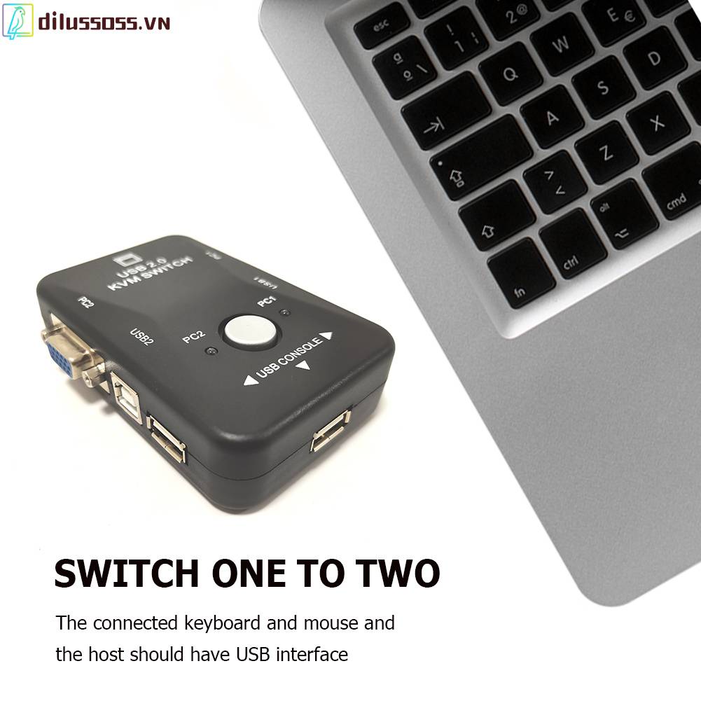 Bộ ChuyểN ĐổI USB KVM KVM 1920x1440 250MHz VGA 2 Trong 1
