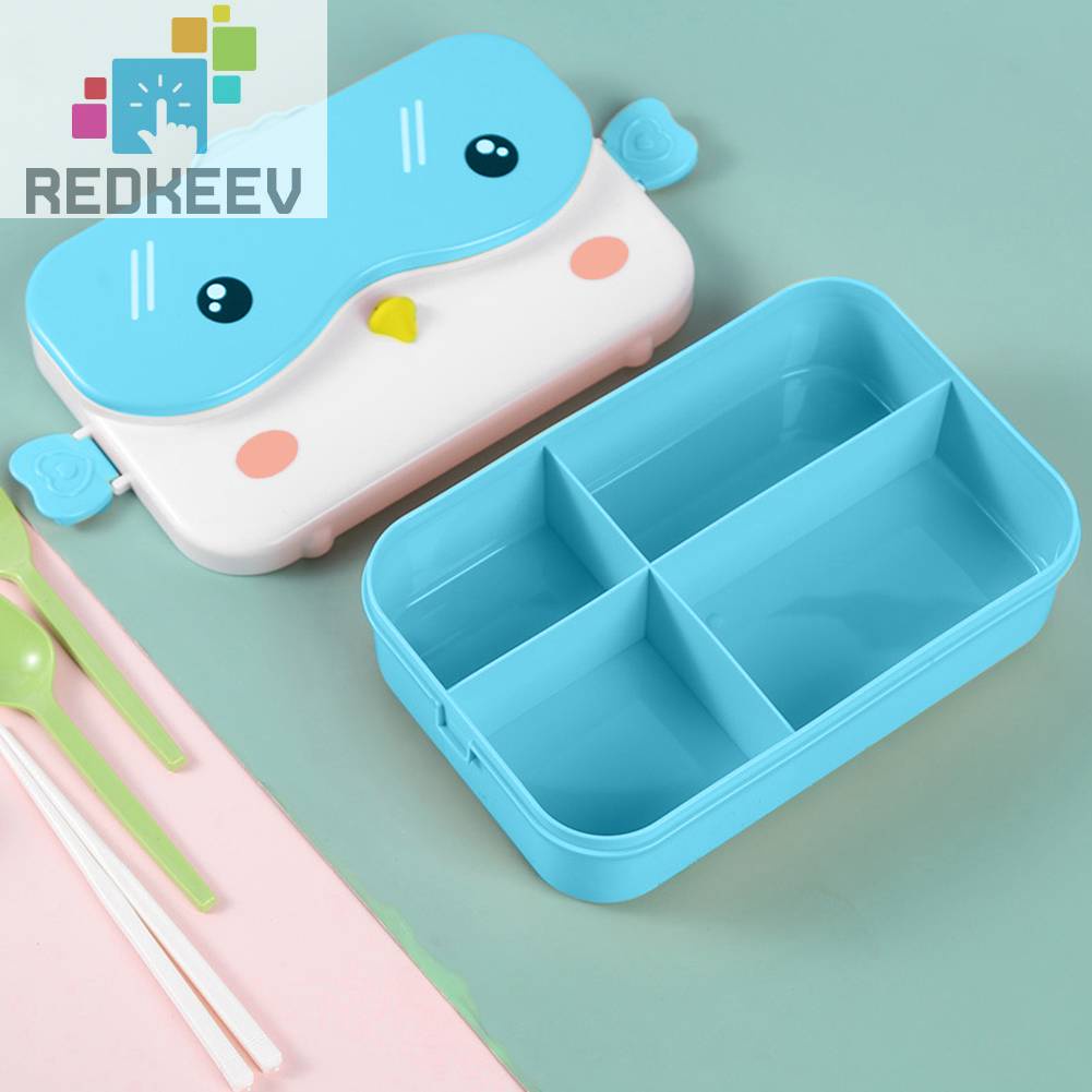 Hộp cơm Cách Nhiệt Chống Tràn In Hoạt Hình Dễ Thương Cho Học Sinh