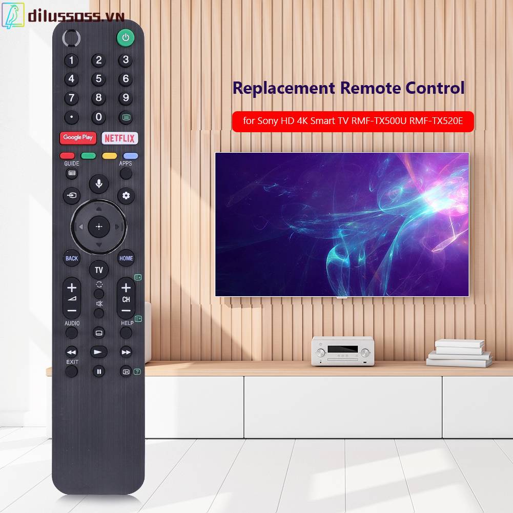 Điều Khiển Từ Xa Thay Thế Chuyên Dụng Cho TV Sony HD 4K Smart TV RMF-TX500U RMF-TX520E