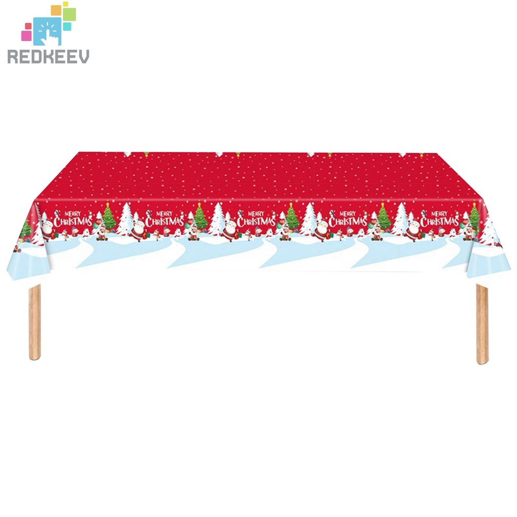 Khăn Trải Bàn Dùng Một Lần In Họa Tiết Giáng Sinh
