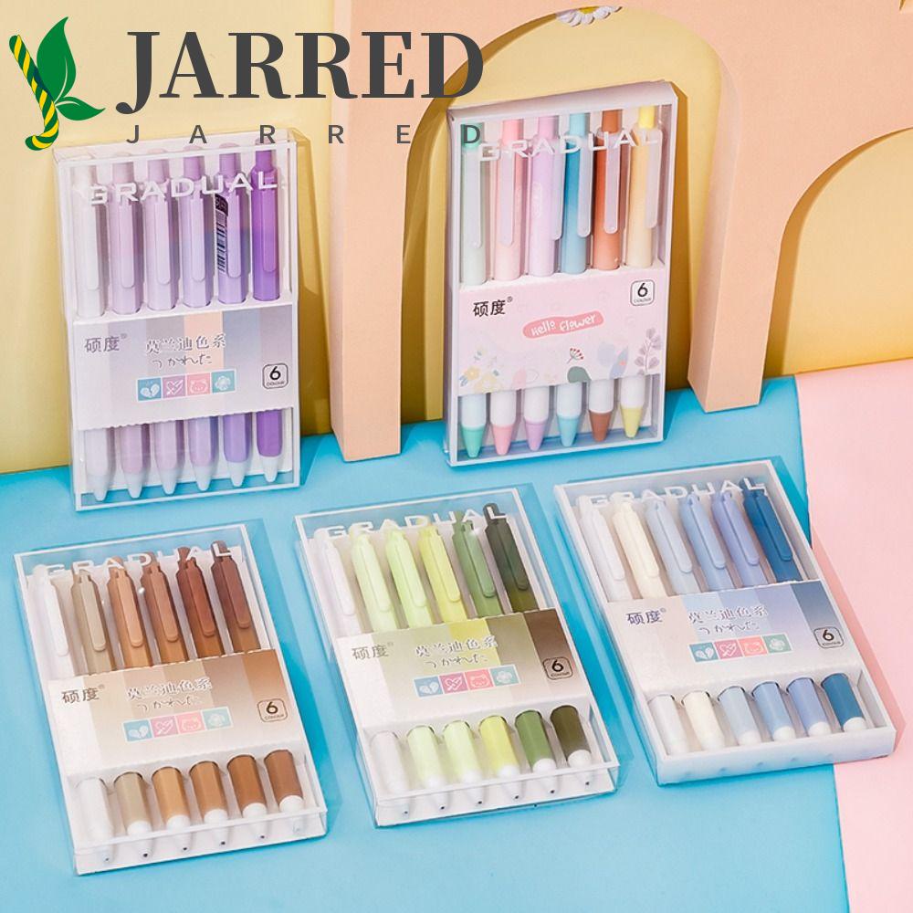 JARRED Set 6 Bút Bi Kiểu Dáng Dễ Thương Dành Cho Các Bé