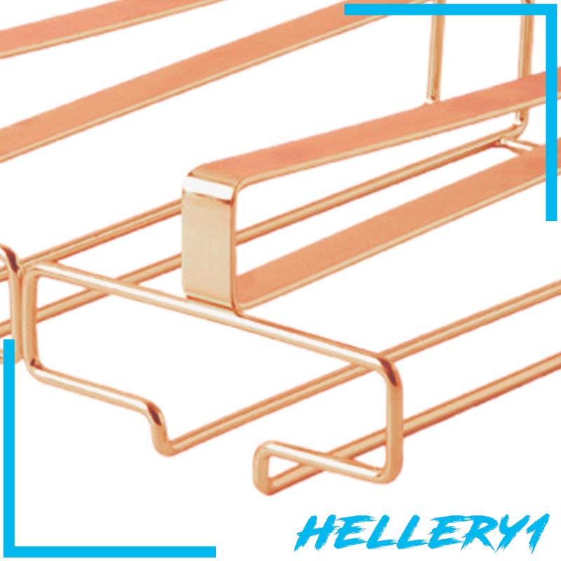 Giá Đỡ 2 Tầng Treo Ly Thủy Tinh Tiện Dụng Cho Nhà Bếp