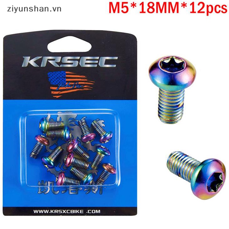 Bộ 12 Ốc Vít M5x10mm Cho Phanh Đĩa Xe Đạp