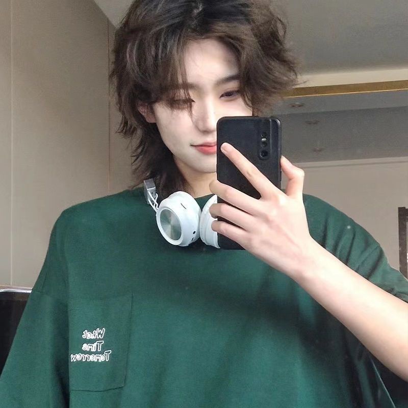 Bộ Tóc Giả Dài Trung Bình Phong Cách Samurai Nhật Bản Tự Nhiên Cho Nam