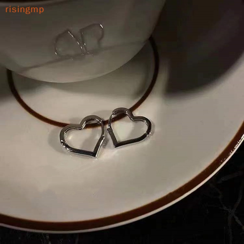 1 Đôi Bông Tai Bạc Hình Trái Tim Nhỏ Không Gây Dị Ứng Phong Cách Hàn Quốc Dành Cho Nữ