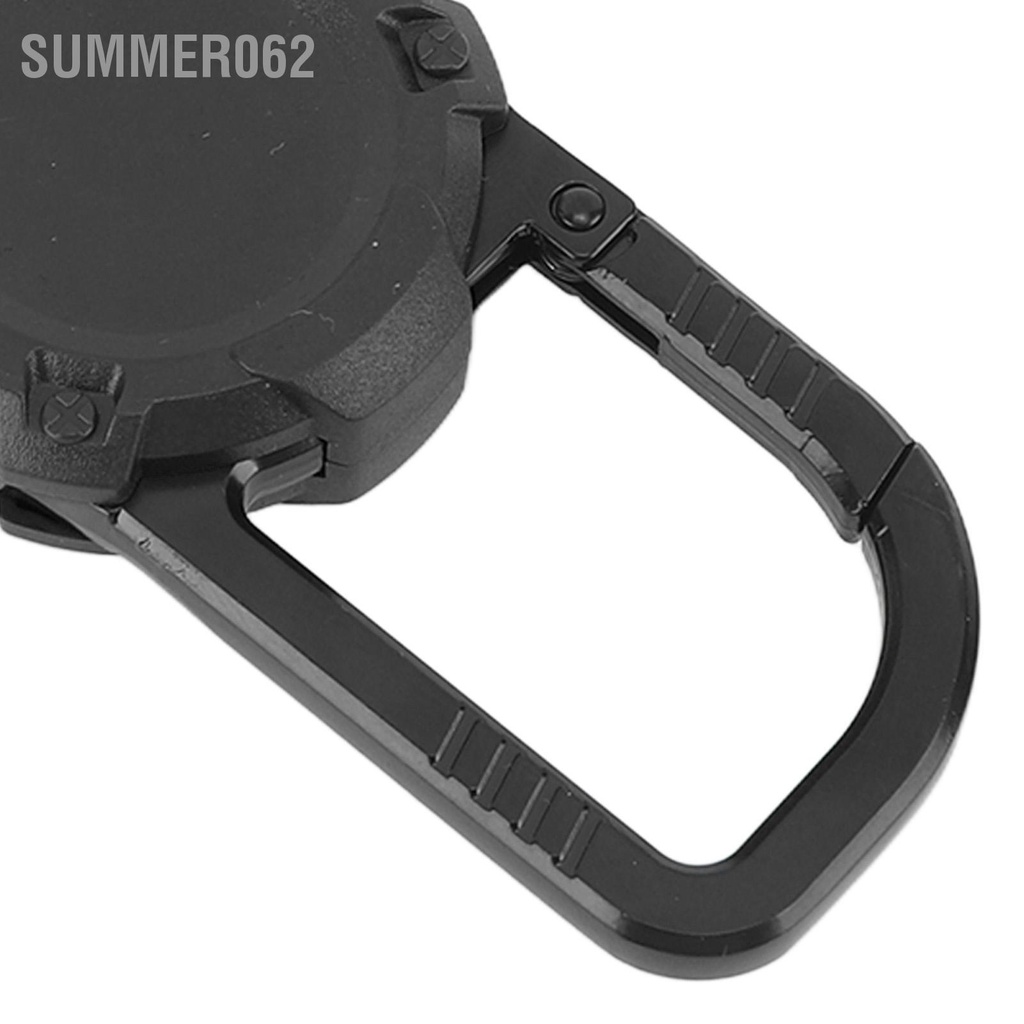 Summer062 Móc khóa có thể thu vào từ tính Dây thép không gỉ Dễ dàng kéo Carabiner chìa