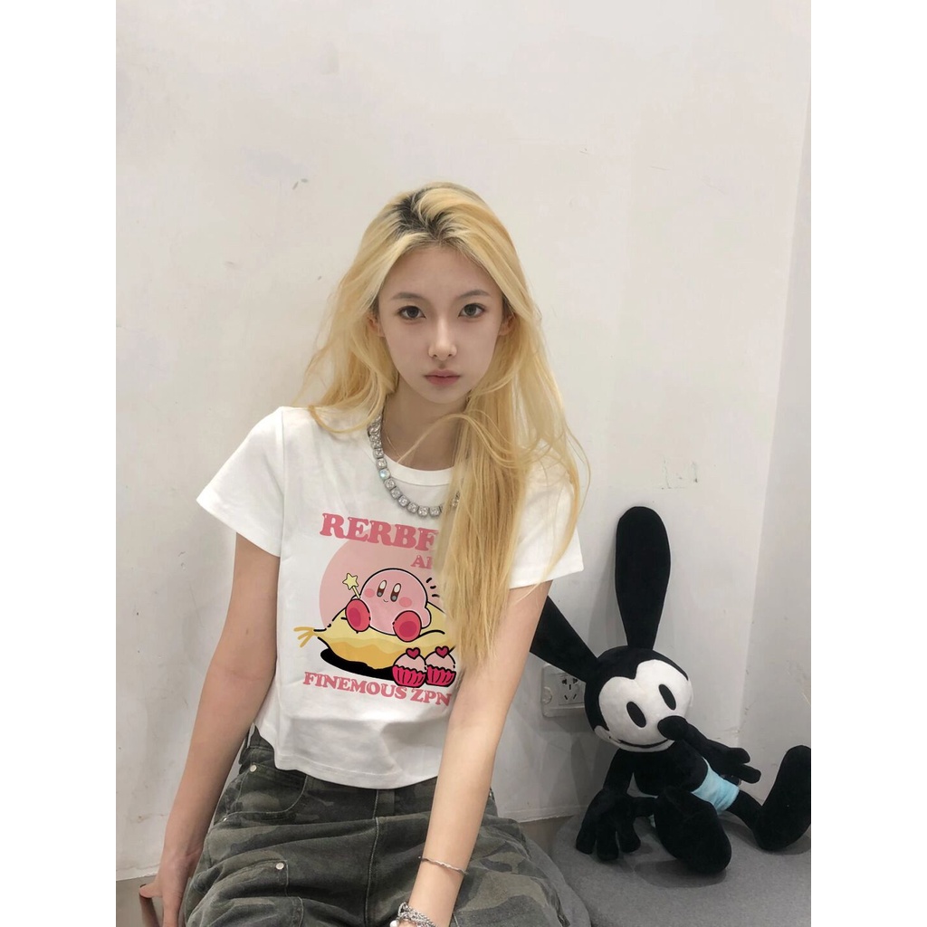 Áo Baby Tee Thun Croptop Nữ  Tay Ngắn Hở Vai Dáng Ôm Phong Cách Mùa Hè Mới Cho Nữ