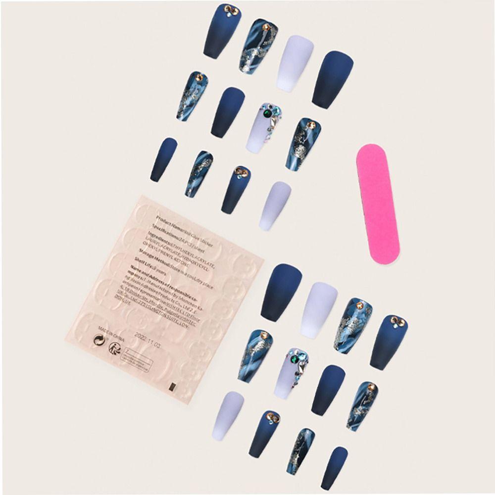 JUNE Bộ Móng Tay Giả Có Thể Tháo Rời Tiện Dụng DIY