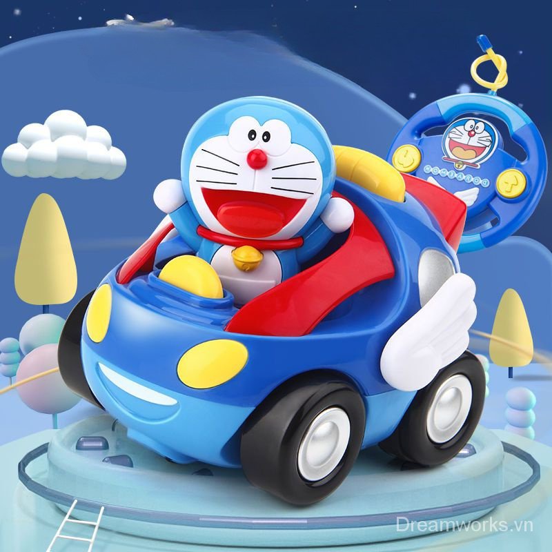 Xe Hơi Đồ Chơi Điều Khiển Từ Xa Hình Doraemon Cho Bé Trai