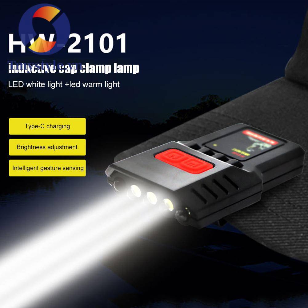 Đèn LED Đeo Đầu Cảm Biến Sóng Chống Nước 200lm