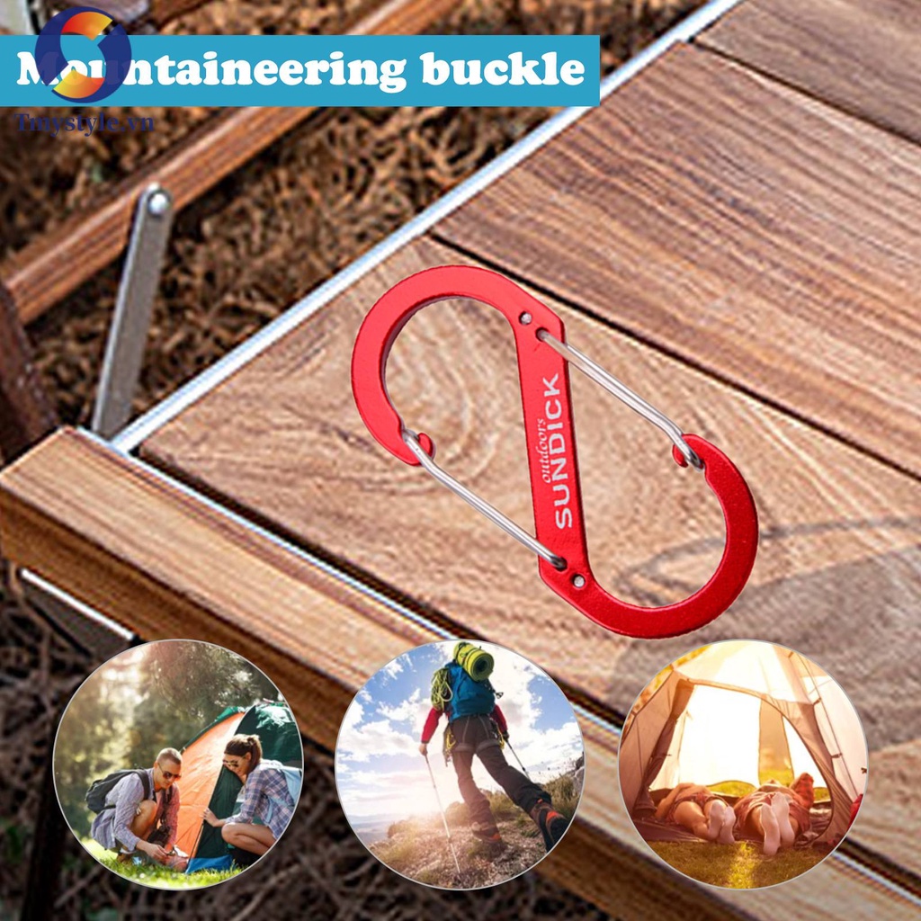 Móc Khóa Leo Núi Hình Chữ S Bằng Thép