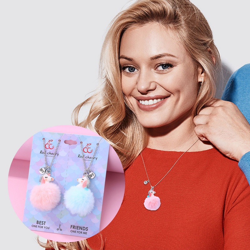 Set 2 Vòng cổ Mặt Hình Kỳ Lân Dễ Thương Cho Bé