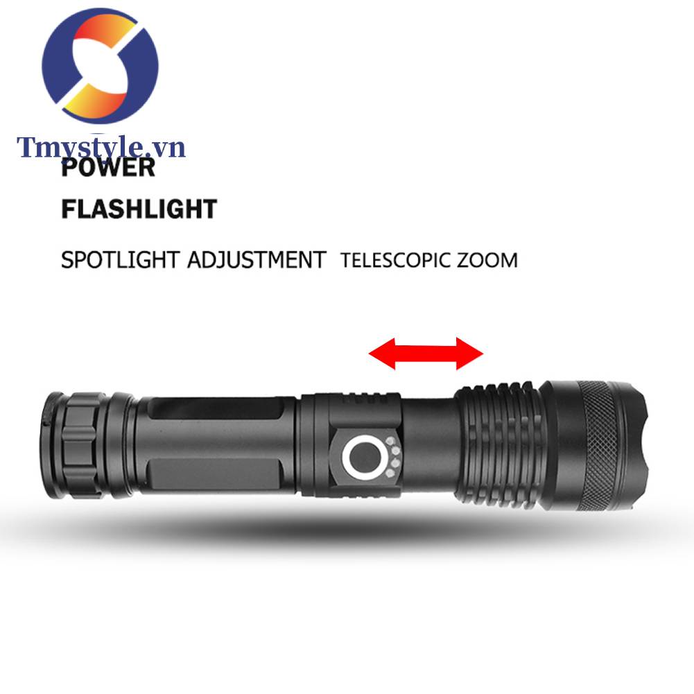 Đèn Pin XHP50 LED 5 Chế Độ 1500LM Chống Thấm Nước IPX4 Sạc USB Tiện Dụng