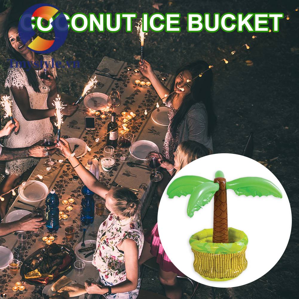 Xô Đựng Đá Bơm Hơi Làm Lạnh Đồ Uống Bằng Xơ Dừa