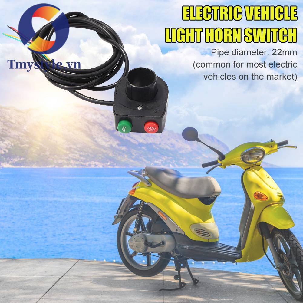 Công Tắc Đèn Pha / Đèn Đuôi Xe Đạp Điện 2 Trong 1