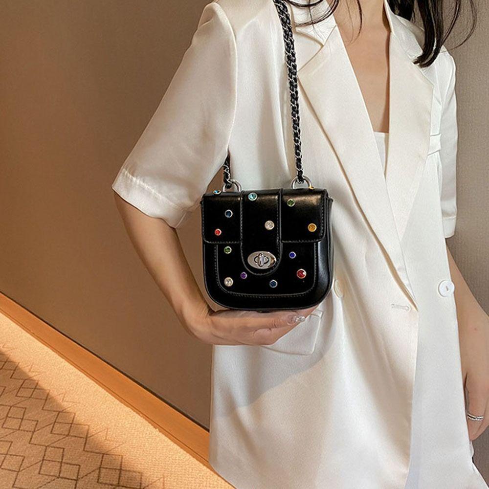 26EDIE Túi Đeo Vai / Đeo Dưới Cánh Tay Dáng Vuông Nhỏ Nhiều Màu Sắc Dễ Phối Đồ Thời Trang Cho Nữ