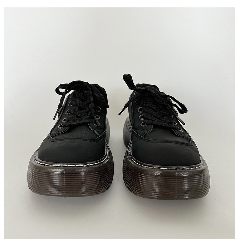 Giày Da Đế Dày Phong Cách Anh Quốc Thời Trang Cho Nữ