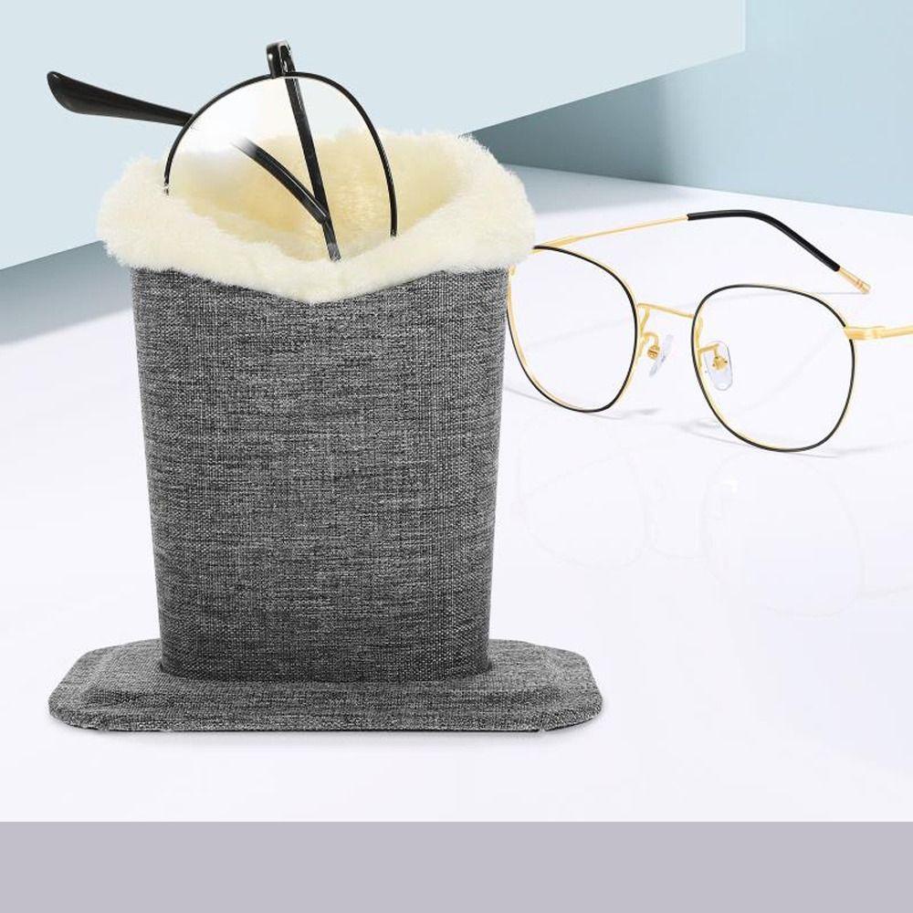 BLISS Hộp Đựng Mắt Kính Phủ Lông Mềm Mại Thanh Lịch Sắp Xếp Gọn Gàng Cho Nữ