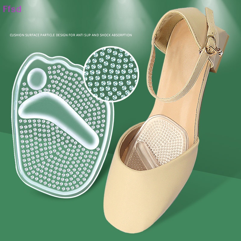 1 Cặp Đệm Silicone Lót Giày Mát Xa Chân Chống Trượt Giảm Đau