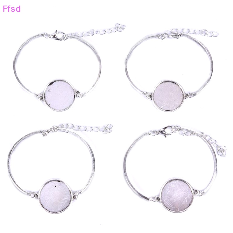 Bộ 4 Khay Làm Trang Sức Hình Tròn Phong Cách Cổ Điển DIY