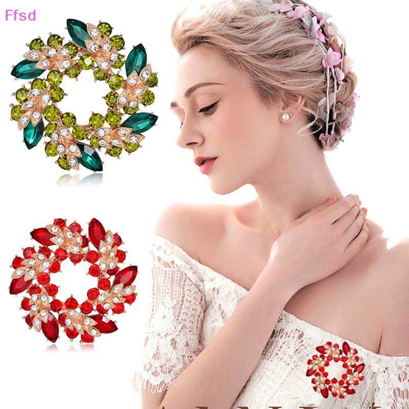 {Ffsd} Trâm Cài Áo Hình Hoa Bauhinia Pha Lê Thời Trang Phụ Kiện Quần Áo Khăn Choàng * Bán Chạy
