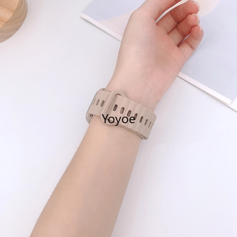 Dây Đeo Đồng Hồ Bằng Silicon Hai Màu Kích Thước 44mm 40mm 49mm 45mm 41mm 42mm 45mm Cho iWatch Series Ultra 8 SE 7 6 5 4 3